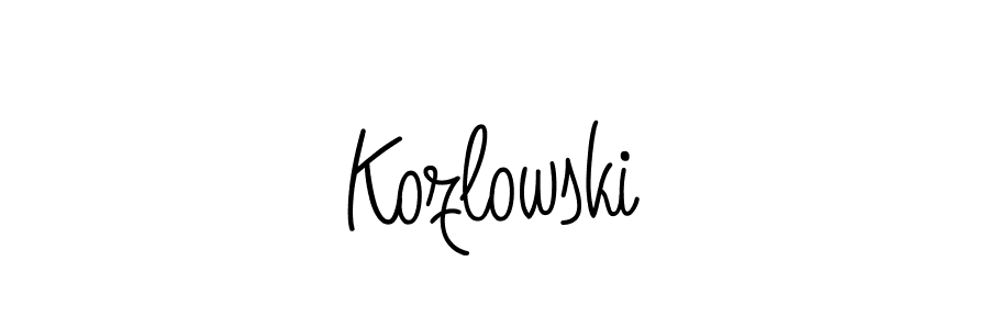 How to Draw Kozlowski signature style? Angelique-Rose-font-FFP is a latest design signature styles for name Kozlowski. Kozlowski signature style 5 images and pictures png