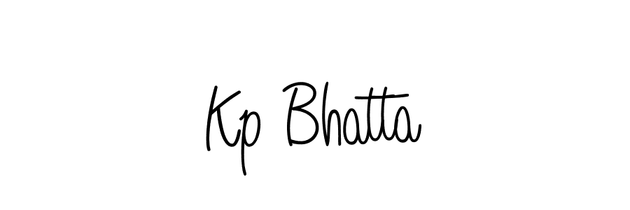 Make a beautiful signature design for name Kp Bhatta. With this signature (Angelique-Rose-font-FFP) style, you can create a handwritten signature for free. Kp Bhatta signature style 5 images and pictures png