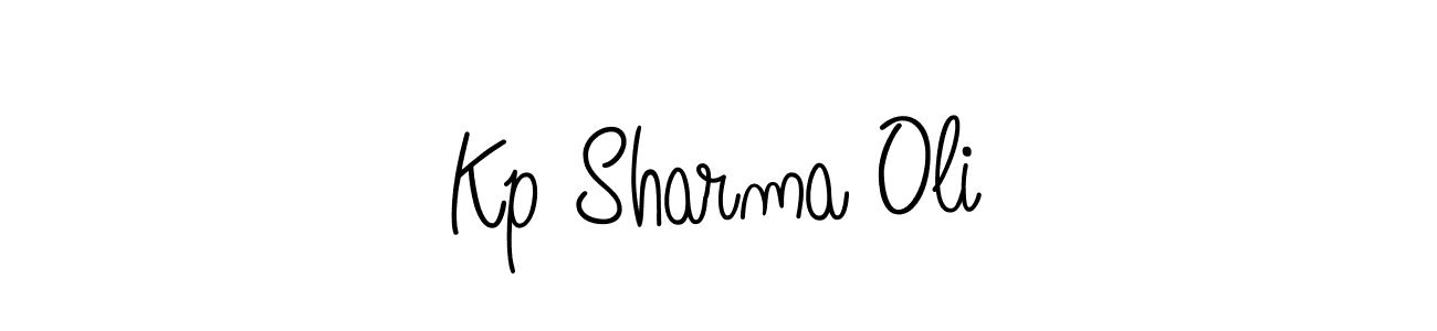 The best way (Angelique-Rose-font-FFP) to make a short signature is to pick only two or three words in your name. The name Kp Sharma Oli include a total of six letters. For converting this name. Kp Sharma Oli signature style 5 images and pictures png