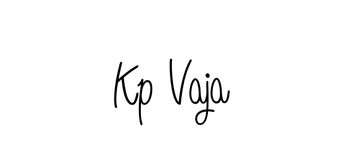 Kp Vaja stylish signature style. Best Handwritten Sign (Angelique-Rose-font-FFP) for my name. Handwritten Signature Collection Ideas for my name Kp Vaja. Kp Vaja signature style 5 images and pictures png