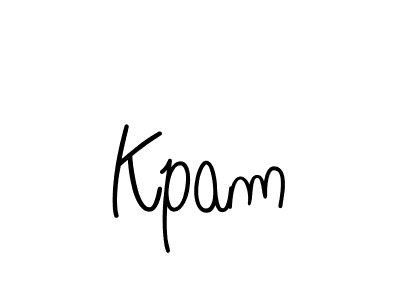 Create a beautiful signature design for name Kpam. With this signature (Angelique-Rose-font-FFP) fonts, you can make a handwritten signature for free. Kpam signature style 5 images and pictures png