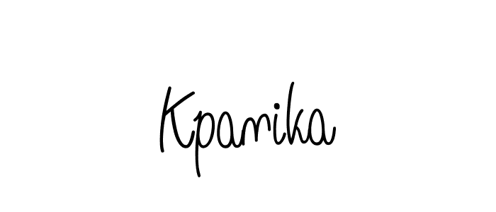 How to make Kpanika name signature. Use Angelique-Rose-font-FFP style for creating short signs online. This is the latest handwritten sign. Kpanika signature style 5 images and pictures png