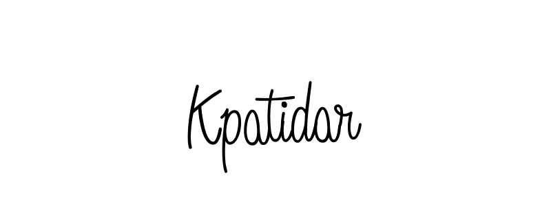 Kpatidar stylish signature style. Best Handwritten Sign (Angelique-Rose-font-FFP) for my name. Handwritten Signature Collection Ideas for my name Kpatidar. Kpatidar signature style 5 images and pictures png