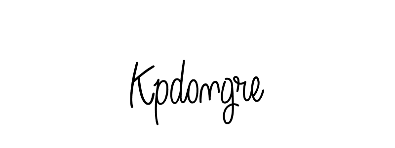 Kpdongre stylish signature style. Best Handwritten Sign (Angelique-Rose-font-FFP) for my name. Handwritten Signature Collection Ideas for my name Kpdongre. Kpdongre signature style 5 images and pictures png