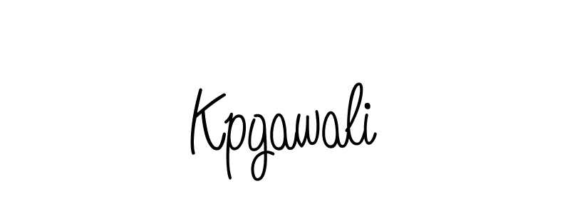 Kpgawali stylish signature style. Best Handwritten Sign (Angelique-Rose-font-FFP) for my name. Handwritten Signature Collection Ideas for my name Kpgawali. Kpgawali signature style 5 images and pictures png