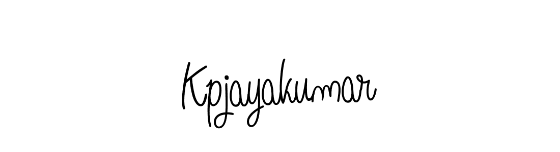 Make a beautiful signature design for name Kpjayakumar. With this signature (Angelique-Rose-font-FFP) style, you can create a handwritten signature for free. Kpjayakumar signature style 5 images and pictures png