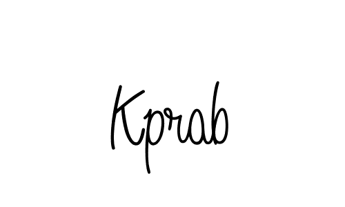 Also we have Kprab name is the best signature style. Create professional handwritten signature collection using Angelique-Rose-font-FFP autograph style. Kprab signature style 5 images and pictures png