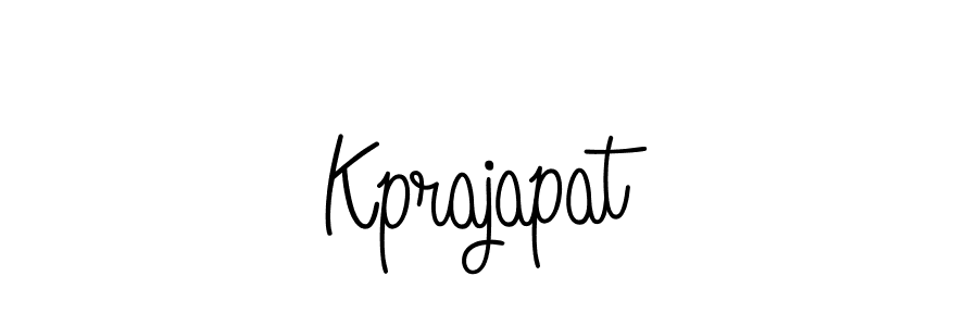 How to make Kprajapat name signature. Use Angelique-Rose-font-FFP style for creating short signs online. This is the latest handwritten sign. Kprajapat signature style 5 images and pictures png