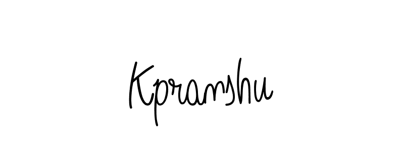 You should practise on your own different ways (Angelique-Rose-font-FFP) to write your name (Kpranshu) in signature. don't let someone else do it for you. Kpranshu signature style 5 images and pictures png