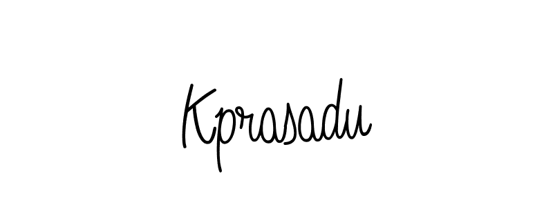 Make a beautiful signature design for name Kprasadu. With this signature (Angelique-Rose-font-FFP) style, you can create a handwritten signature for free. Kprasadu signature style 5 images and pictures png
