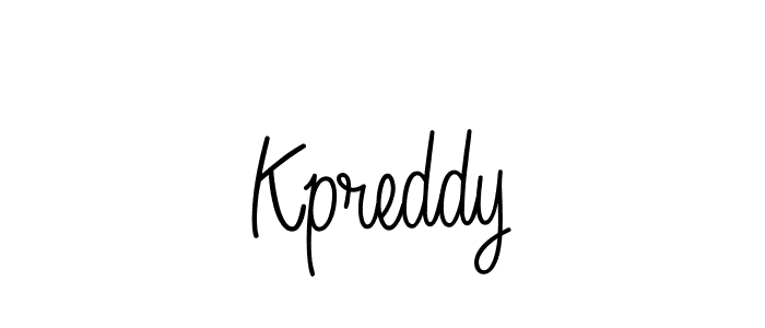 Make a beautiful signature design for name Kpreddy. With this signature (Angelique-Rose-font-FFP) style, you can create a handwritten signature for free. Kpreddy signature style 5 images and pictures png