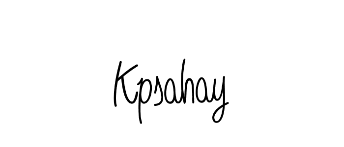 How to make Kpsahay name signature. Use Angelique-Rose-font-FFP style for creating short signs online. This is the latest handwritten sign. Kpsahay signature style 5 images and pictures png