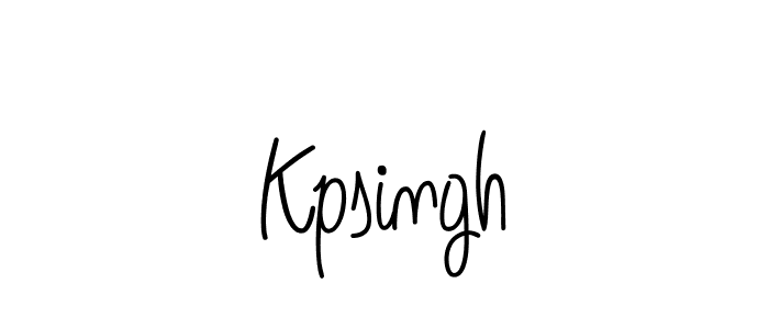 You should practise on your own different ways (Angelique-Rose-font-FFP) to write your name (Kpsingh) in signature. don't let someone else do it for you. Kpsingh signature style 5 images and pictures png