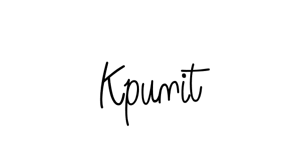Design your own signature with our free online signature maker. With this signature software, you can create a handwritten (Angelique-Rose-font-FFP) signature for name Kpunit. Kpunit signature style 5 images and pictures png