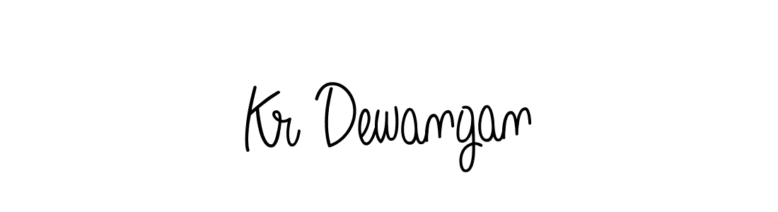 The best way (Angelique-Rose-font-FFP) to make a short signature is to pick only two or three words in your name. The name Kr Dewangan include a total of six letters. For converting this name. Kr Dewangan signature style 5 images and pictures png
