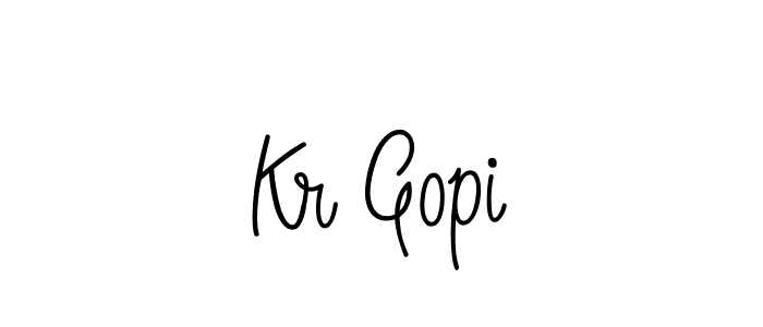 Once you've used our free online signature maker to create your best signature Angelique-Rose-font-FFP style, it's time to enjoy all of the benefits that Kr Gopi name signing documents. Kr Gopi signature style 5 images and pictures png