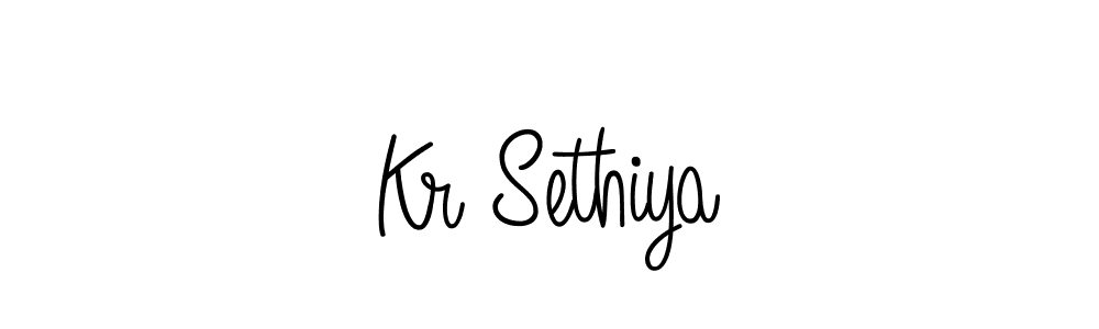 Make a beautiful signature design for name Kr Sethiya. Use this online signature maker to create a handwritten signature for free. Kr Sethiya signature style 5 images and pictures png