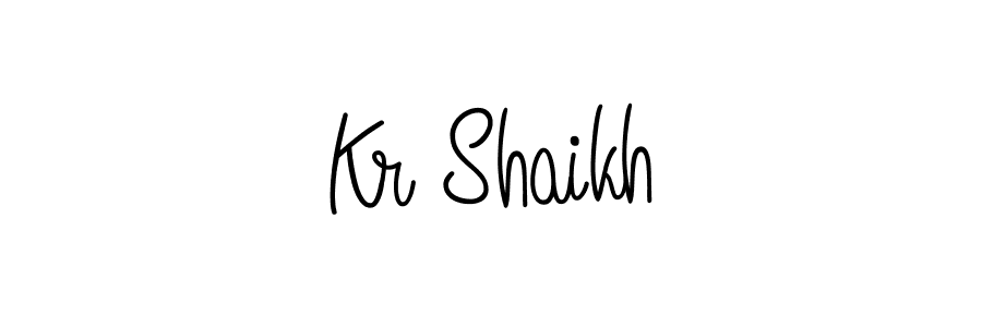 How to Draw Kr Shaikh signature style? Angelique-Rose-font-FFP is a latest design signature styles for name Kr Shaikh. Kr Shaikh signature style 5 images and pictures png