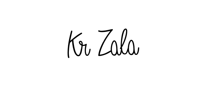 Make a beautiful signature design for name Kr Zala. Use this online signature maker to create a handwritten signature for free. Kr Zala signature style 5 images and pictures png