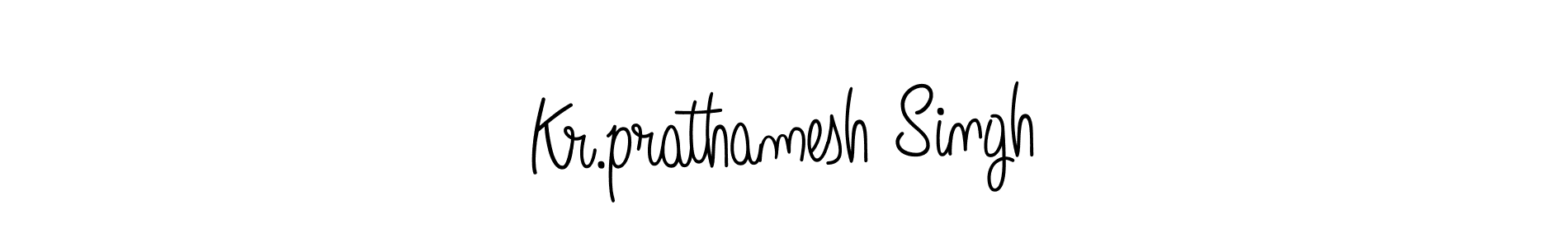 Use a signature maker to create a handwritten signature online. With this signature software, you can design (Angelique-Rose-font-FFP) your own signature for name Kr.prathamesh Singh. Kr.prathamesh Singh signature style 5 images and pictures png