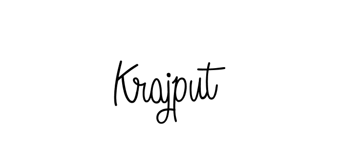 Make a beautiful signature design for name Krajput. With this signature (Angelique-Rose-font-FFP) style, you can create a handwritten signature for free. Krajput signature style 5 images and pictures png
