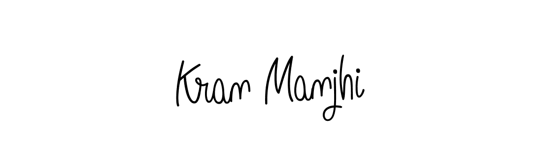 Once you've used our free online signature maker to create your best signature Angelique-Rose-font-FFP style, it's time to enjoy all of the benefits that Kran Manjhi name signing documents. Kran Manjhi signature style 5 images and pictures png