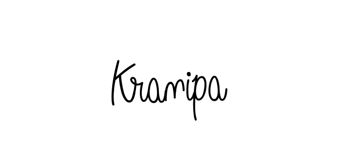 The best way (Angelique-Rose-font-FFP) to make a short signature is to pick only two or three words in your name. The name Kranipa include a total of six letters. For converting this name. Kranipa signature style 5 images and pictures png