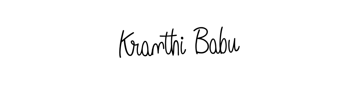 Also we have Kranthi Babu name is the best signature style. Create professional handwritten signature collection using Angelique-Rose-font-FFP autograph style. Kranthi Babu signature style 5 images and pictures png