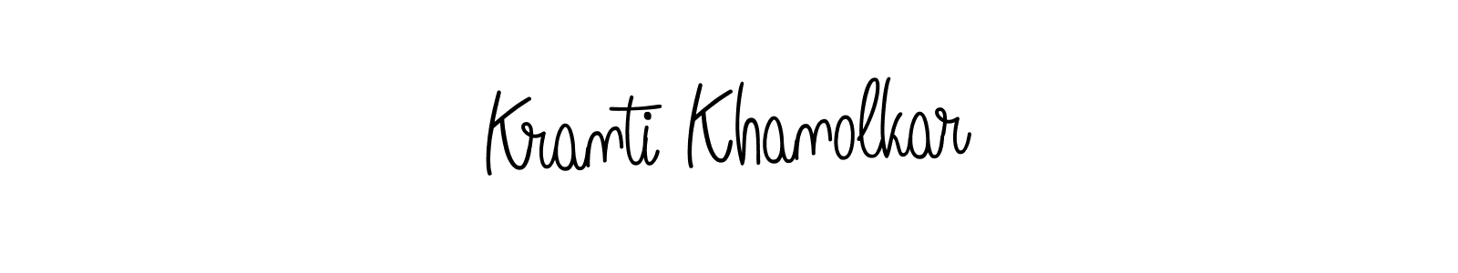 Make a short Kranti Khanolkar signature style. Manage your documents anywhere anytime using Angelique-Rose-font-FFP. Create and add eSignatures, submit forms, share and send files easily. Kranti Khanolkar signature style 5 images and pictures png
