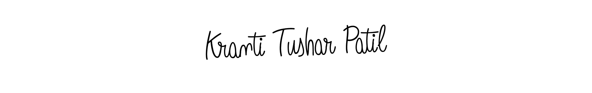 Check out images of Autograph of Kranti Tushar Patil name. Actor Kranti Tushar Patil Signature Style. Angelique-Rose-font-FFP is a professional sign style online. Kranti Tushar Patil signature style 5 images and pictures png