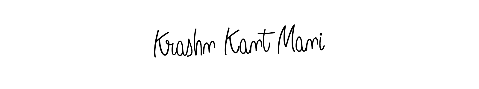 Angelique-Rose-font-FFP is a professional signature style that is perfect for those who want to add a touch of class to their signature. It is also a great choice for those who want to make their signature more unique. Get Krashn Kant Mani name to fancy signature for free. Krashn Kant Mani signature style 5 images and pictures png