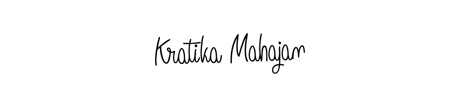 How to make Kratika Mahajan name signature. Use Angelique-Rose-font-FFP style for creating short signs online. This is the latest handwritten sign. Kratika Mahajan signature style 5 images and pictures png