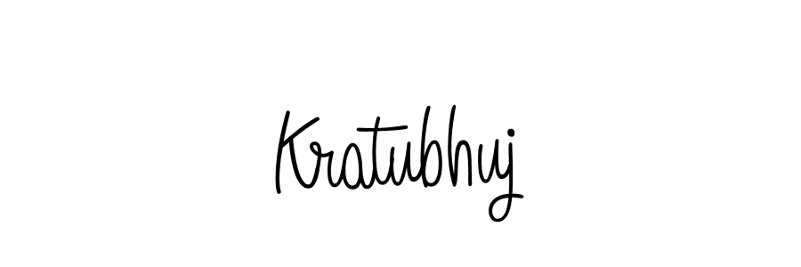 Kratubhuj stylish signature style. Best Handwritten Sign (Angelique-Rose-font-FFP) for my name. Handwritten Signature Collection Ideas for my name Kratubhuj. Kratubhuj signature style 5 images and pictures png