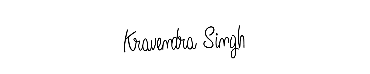 The best way (Angelique-Rose-font-FFP) to make a short signature is to pick only two or three words in your name. The name Kravendra Singh include a total of six letters. For converting this name. Kravendra Singh signature style 5 images and pictures png