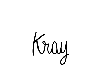 Make a beautiful signature design for name Kray. With this signature (Angelique-Rose-font-FFP) style, you can create a handwritten signature for free. Kray signature style 5 images and pictures png