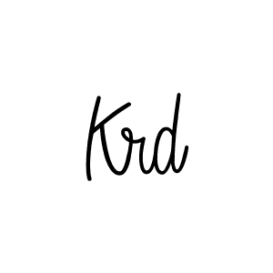 Make a beautiful signature design for name Krd. With this signature (Angelique-Rose-font-FFP) style, you can create a handwritten signature for free. Krd signature style 5 images and pictures png