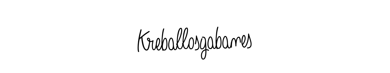 Make a beautiful signature design for name Kreballosgabanes. Use this online signature maker to create a handwritten signature for free. Kreballosgabanes signature style 5 images and pictures png