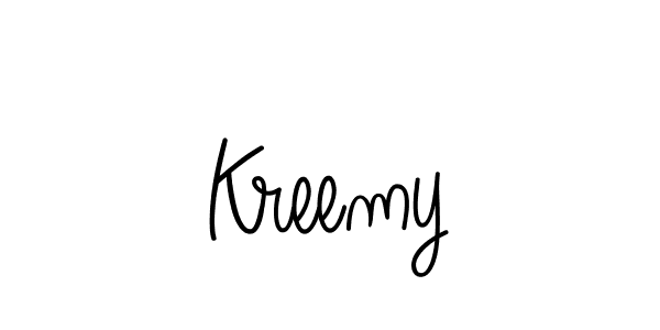 This is the best signature style for the Kreemy name. Also you like these signature font (Angelique-Rose-font-FFP). Mix name signature. Kreemy signature style 5 images and pictures png