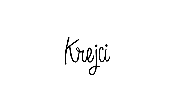 Krejci stylish signature style. Best Handwritten Sign (Angelique-Rose-font-FFP) for my name. Handwritten Signature Collection Ideas for my name Krejci. Krejci signature style 5 images and pictures png