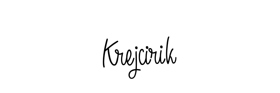 How to make Krejcirik signature? Angelique-Rose-font-FFP is a professional autograph style. Create handwritten signature for Krejcirik name. Krejcirik signature style 5 images and pictures png