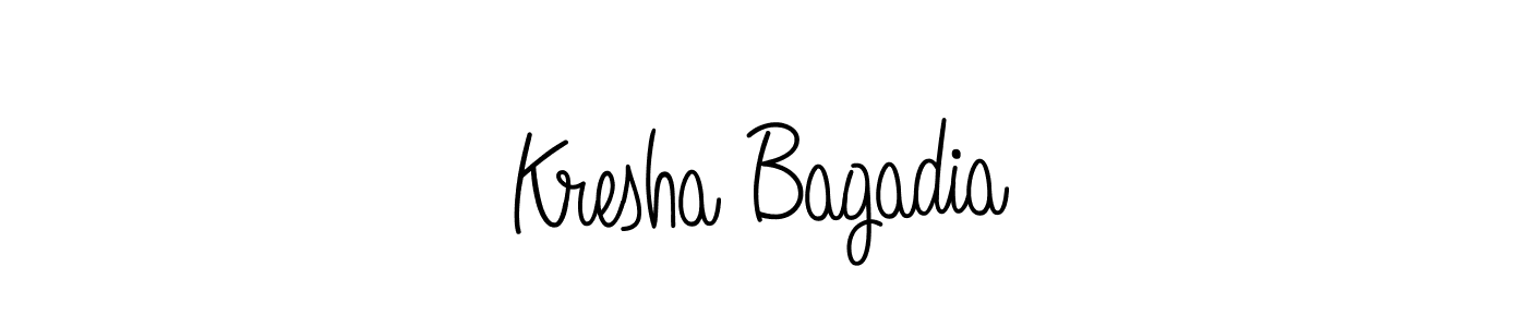 Here are the top 10 professional signature styles for the name Kresha Bagadia. These are the best autograph styles you can use for your name. Kresha Bagadia signature style 5 images and pictures png