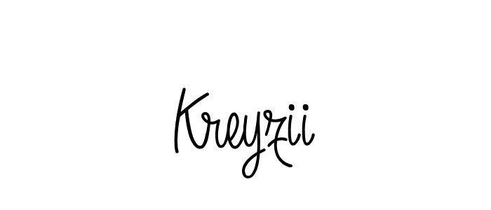 Create a beautiful signature design for name Kreyzii. With this signature (Angelique-Rose-font-FFP) fonts, you can make a handwritten signature for free. Kreyzii signature style 5 images and pictures png