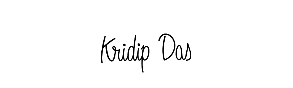 Make a beautiful signature design for name Kridip Das. With this signature (Angelique-Rose-font-FFP) style, you can create a handwritten signature for free. Kridip Das signature style 5 images and pictures png