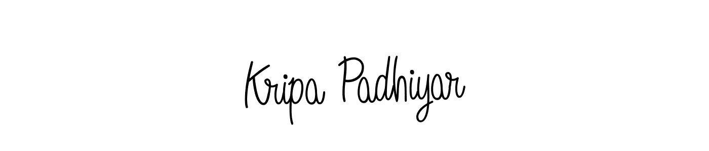 Also we have Kripa Padhiyar name is the best signature style. Create professional handwritten signature collection using Angelique-Rose-font-FFP autograph style. Kripa Padhiyar signature style 5 images and pictures png