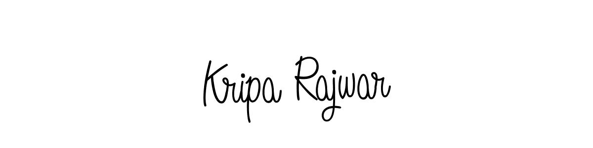 How to make Kripa Rajwar name signature. Use Angelique-Rose-font-FFP style for creating short signs online. This is the latest handwritten sign. Kripa Rajwar signature style 5 images and pictures png
