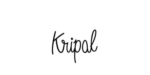 Design your own signature with our free online signature maker. With this signature software, you can create a handwritten (Angelique-Rose-font-FFP) signature for name Kripal. Kripal signature style 5 images and pictures png