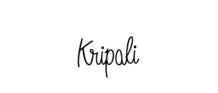 You should practise on your own different ways (Angelique-Rose-font-FFP) to write your name (Kripali) in signature. don't let someone else do it for you. Kripali signature style 5 images and pictures png