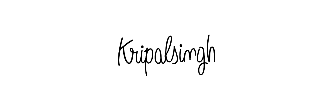 Kripalsingh stylish signature style. Best Handwritten Sign (Angelique-Rose-font-FFP) for my name. Handwritten Signature Collection Ideas for my name Kripalsingh. Kripalsingh signature style 5 images and pictures png