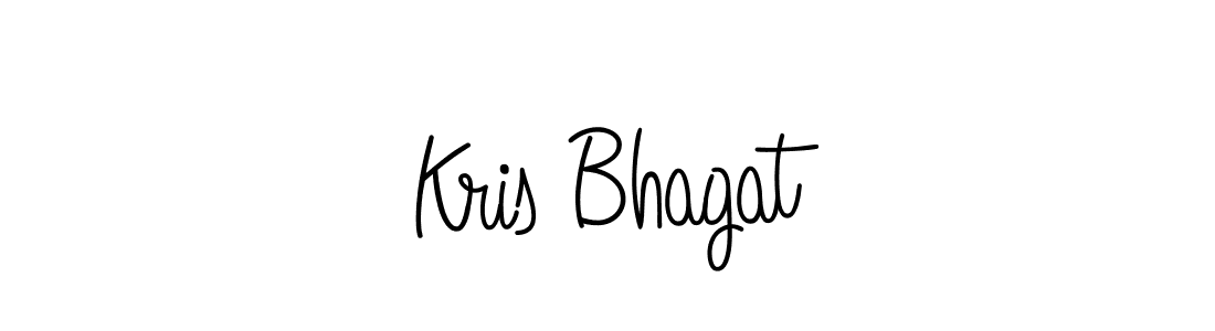 You should practise on your own different ways (Angelique-Rose-font-FFP) to write your name (Kris Bhagat) in signature. don't let someone else do it for you. Kris Bhagat signature style 5 images and pictures png