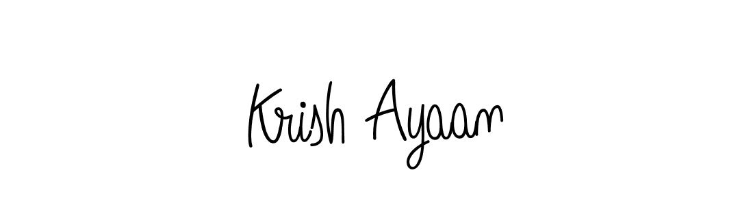 if you are searching for the best signature style for your name Krish Ayaan. so please give up your signature search. here we have designed multiple signature styles  using Angelique-Rose-font-FFP. Krish Ayaan signature style 5 images and pictures png